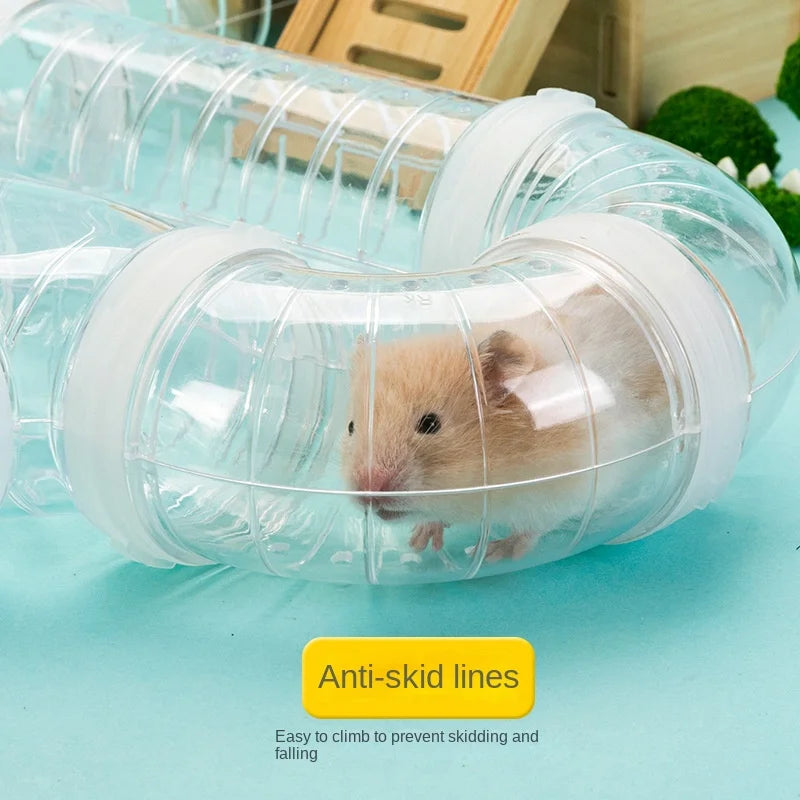 Golden Bear External Tunnel and Cage Pipe Fittings Plastic Hamster External Pipe Toy for Small Animals Hamster Cage Accessory