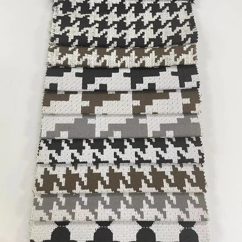 Home Deco Printed Weft Knitted Dot Breathable 100% Polyester Jacquard Fabric for Furniture Sofa Upholstery and Car Use