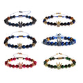 New Arrived AAA+ Grade Tiger Eye Bead Bracelets Luxury Blue Zircon Micro Pave King Crown Jewelry Man Braided Macrame Bracelets