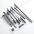 Aluminum Alloy Rounded Cabinet Door Furniture Handle in Grey Extended and Thickened Drawer Wardrobe Cupboard Door Handle