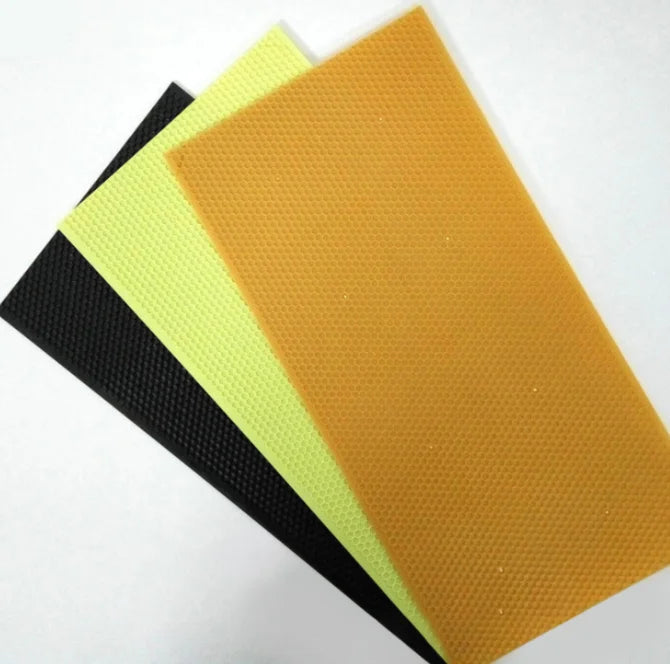 2024 New White Deep Hive Plastic Honeycomb Foundation Sheet for Beekeeping
