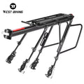 WEST BIKING Aluminum Alloy Rear Rack for Mountain Bike Quick Release Bicycle Luggage Rack Reflectors Essential Riding Equipment