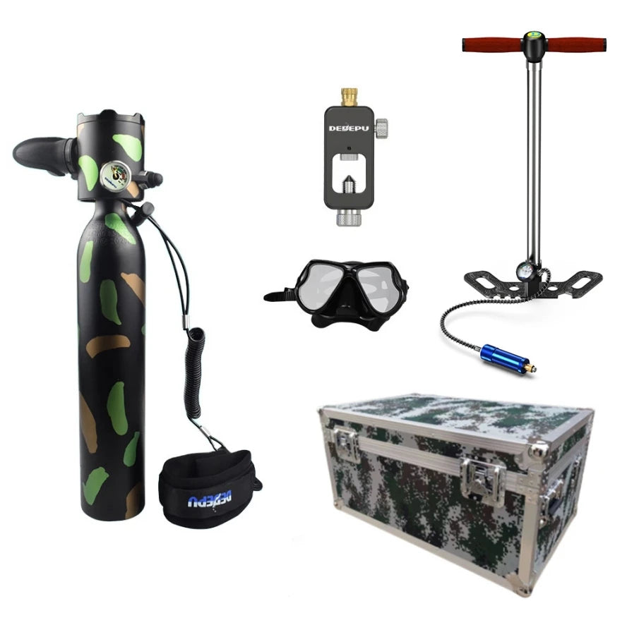 Factory Customization  Wholesale DEDEPU Mini 0.5L Diving Cylinder Air Scuba Oxygen Tank Diving Equipment Mini Scuba Diving