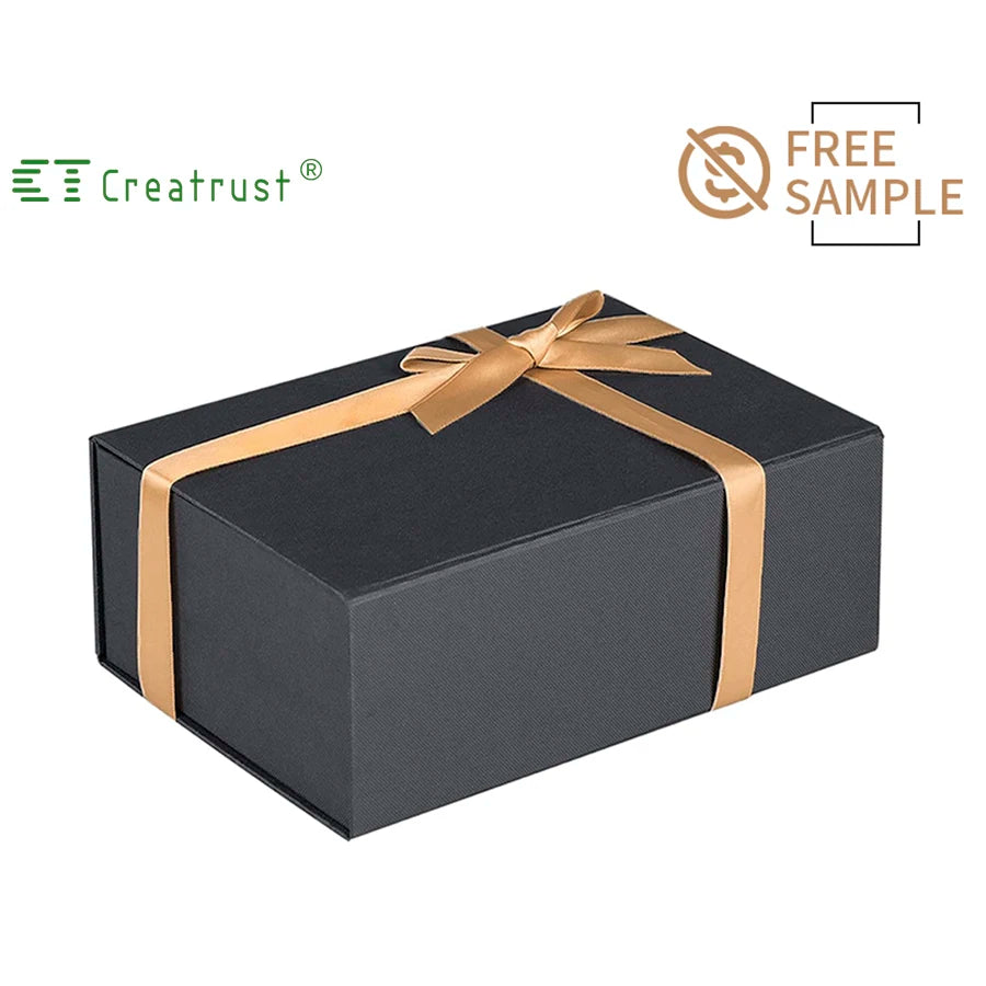 Creatrust Bespoke Factory Custom OEM ODM New Arrival Fo Simple Elegant Folding Environmental Friendly Packaging Gift Paper Boxes