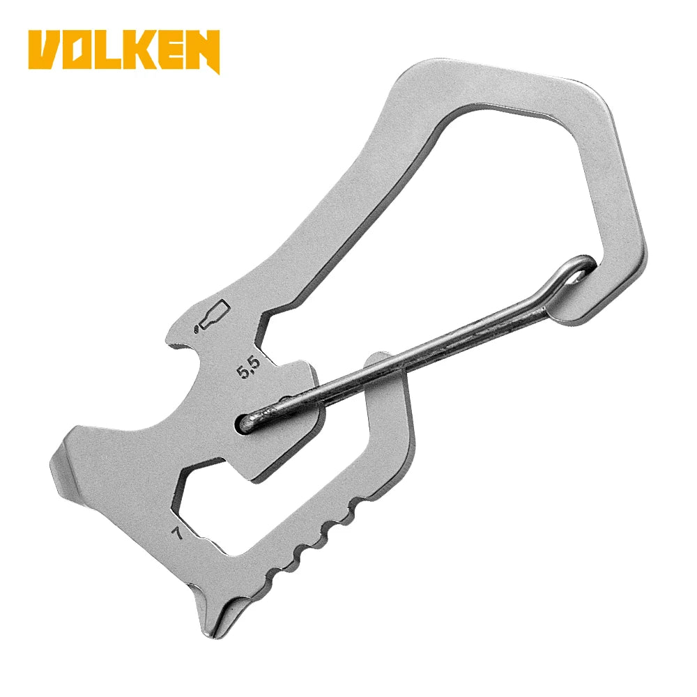 Outdoor Mountaineering Buckle Stainless Steel Tool Key Accessories Tool Card Outdoor Survival Multifunctional Tool Manufacturers