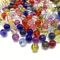 DS  Wholesale Acrylic Transparent Round Beads Color  Loose Beads DIY Handmade Bracelet Beaded  Accessories Jewelry Making