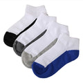 Customizable Anti-Slip Sports Ankle Socks School Children Disposable Breathable Eco-Friendly Quick Dry Black White Sole
