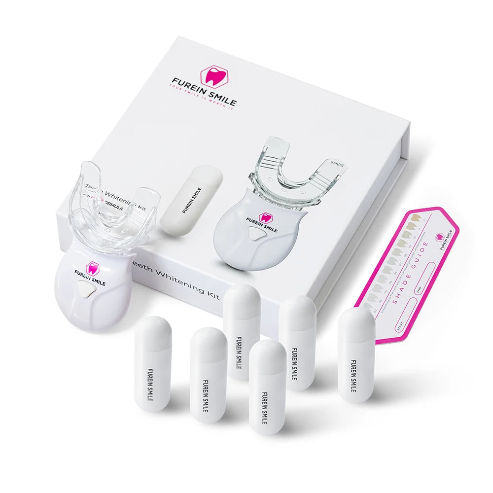 Newly Launched LED Teeth Whitening Kit 10-minute Timer Private Logo PAP+ Gel Pods Teeth Powder for Whitening
