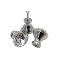 High Transparency Luxury Modern Crystal Diamond Glass Cabinet Drawer Knobs for Furniture Wardrobe Kitchen Dresser Bedroom