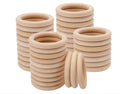 Best Seller Unfinished Natural Wooden Rings with Lace Decoration Polished for Crafts