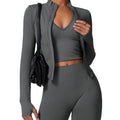 2025 New Style Women's Blazer Yoga Top Gym Long Sleeve Jacket Yoga Yoga Suit Women's Sports Zipper Top MegaBDM