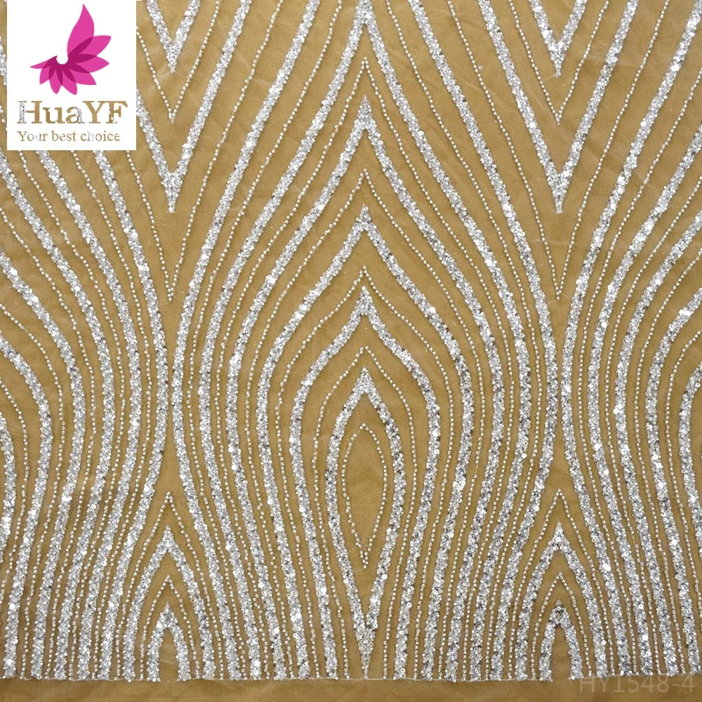 New African Lace Tulle Glitter Lace Fabric for Bridal Nigeria Lace for Women HY1548