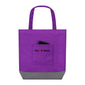 Eco-Friendly Customized Logo Printed Cotton Tote Bags Reusable Canvas with Inside Pocket and Zipper Featuring Letter Pattern