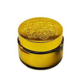 150ml 200ml Custom Silver Glass Jar with Silver Lid for Skincare Cream High-end Eye Cream Glass Jar for Face Cream for Salves