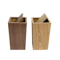 Wooden Flip Trash Can