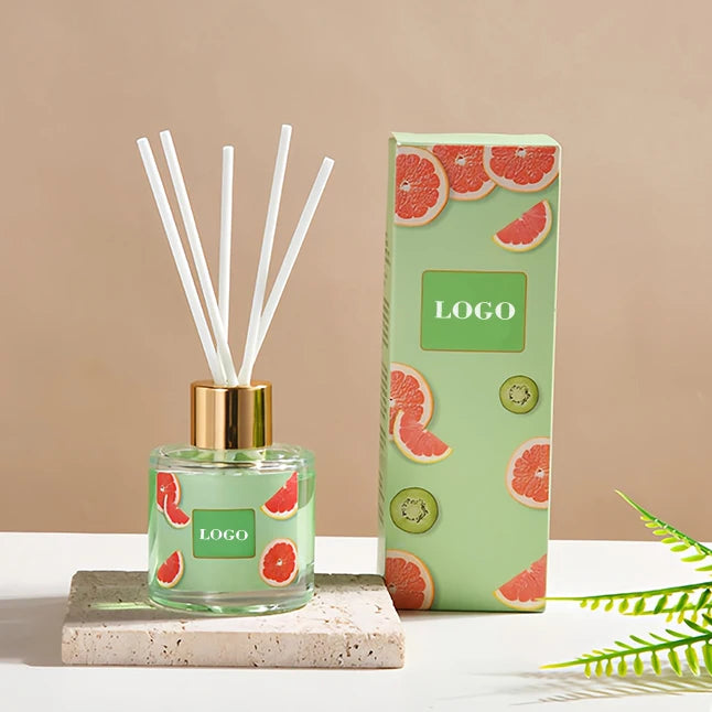 Durable 50ml BPA Free Handcrafted Reed Diffuser 2 Months Long Lasting Aroma Fruit Scented Home Bedroom Aromatherapy Air
