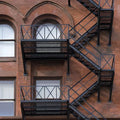 Outdoor Metal Building Material Fire Escape Stairs
