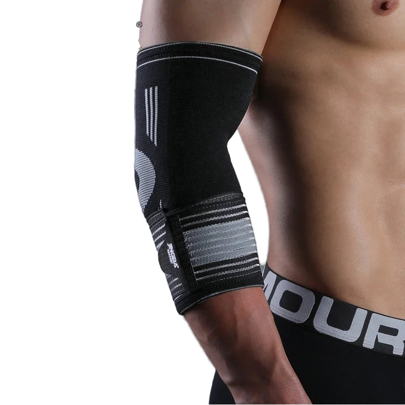 JINGBA OEM/ODM Service Custom Nylon Elbow Protector High-elastic Arm Compression Sleeve Hot Sale Elbow Support