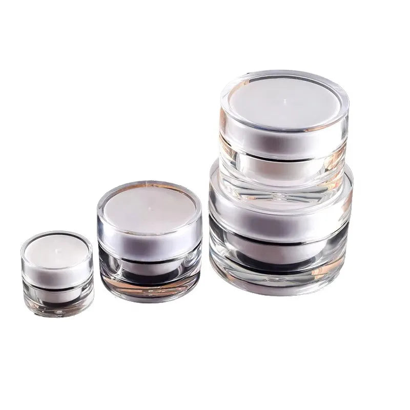 Design Your Own Package Buy Lipstick Pot Creme Verre Acrylic Round Lotion Plastic Jars with Lid Factories