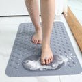 Customized Shape Thickened Absorbent Anti-slip Safety Bathtub Shower Mat Comfy Non Slip Bathmat Strong Suction Bath Mats