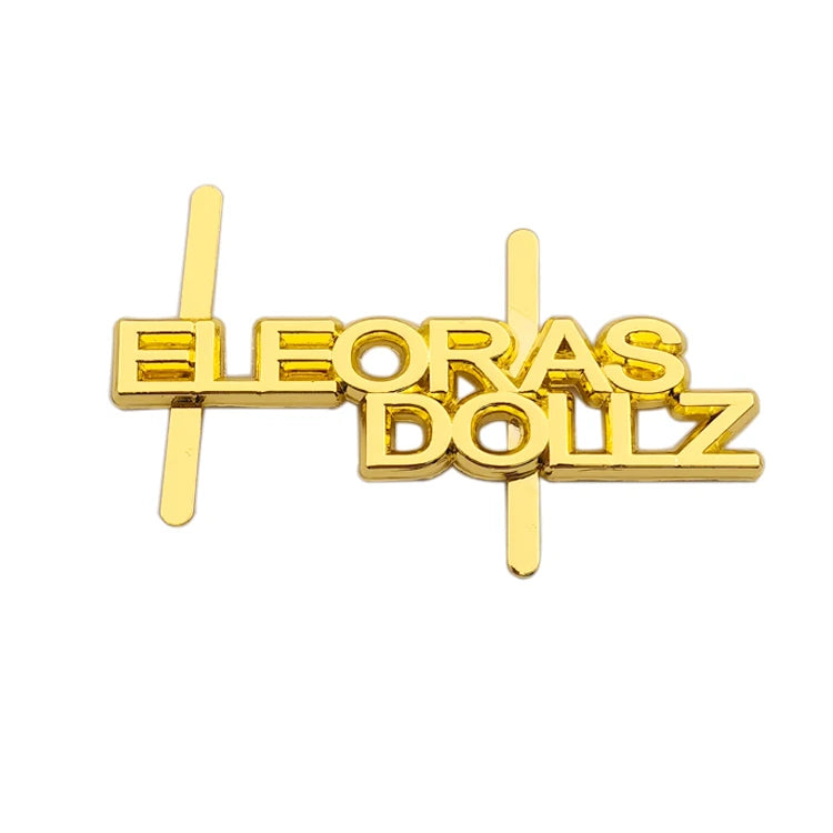Factory Engraved Metal logo Label Tags Custom Bags Metal Name Plates for Handbags