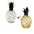 mecury glass pineapple lamp battery operated night light with timer for living bedroom