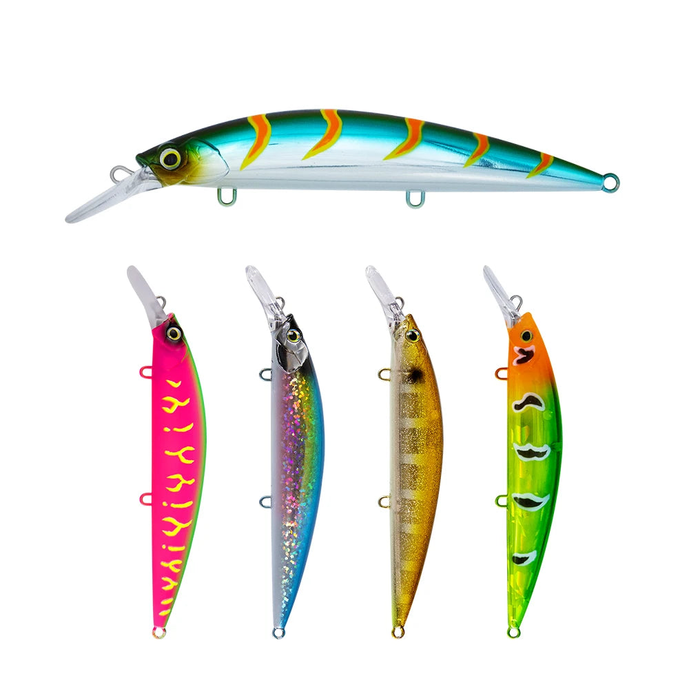 HONOREAL HNTG010 110mm 39g 0-3m Sinking  Halco Laser Pro 3d Eyes Luminous Fishing Lures Minnow Hard Baits