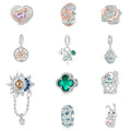 Low MOQ OEM 925 Sterling Silver Zircon Enamel Charms Cute Pendants Beads for Bracelets Fine Jewelry Making Trendy Suppliers