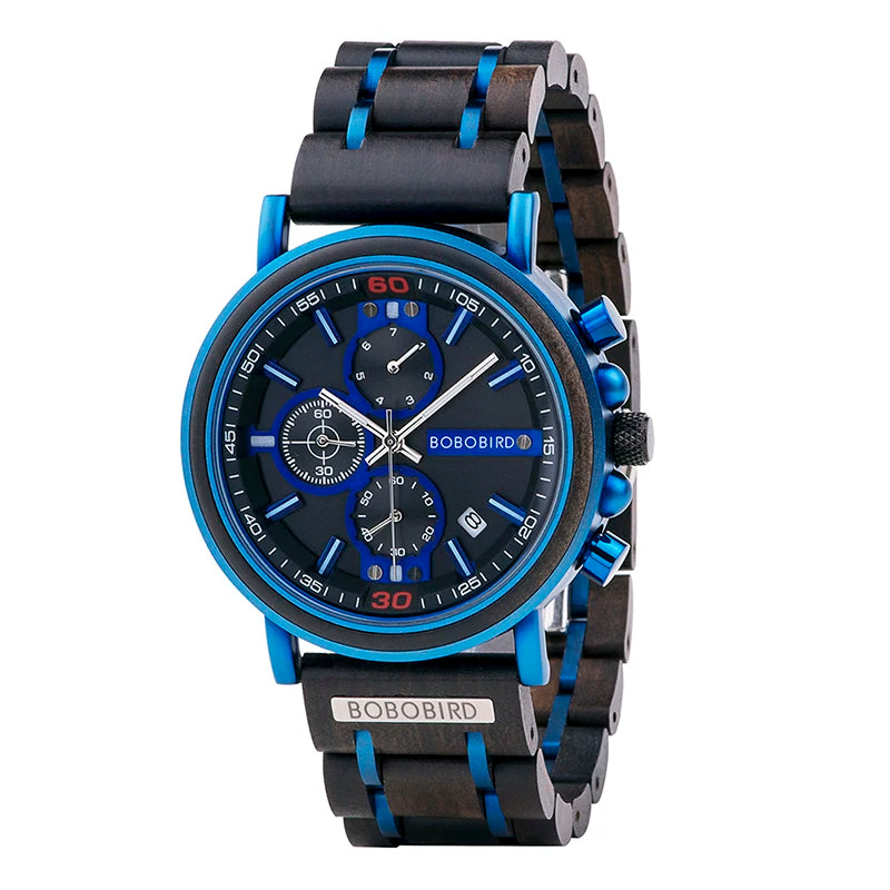 BOBO BIRD High Grade Reloj De Hombre Engrave Wood Watch Men Fashion Quartz Custom logo Watch with Oem and Odm