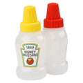 2 Pieces Food Grade Plastic Sauce Dispenser Bottle Set Ketchup Salad Mini Sushi Sauce Bottle
