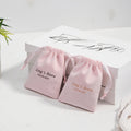 Hot Selling Custom Pink Velvet Jewelry Container 7*9cm Anniversary Velvet Pouch for Conferences and Gift Packaging