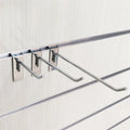 OEM Retail Store Metal Steel Slatwall Panel Security Hanging Display Pegboard Hooks
