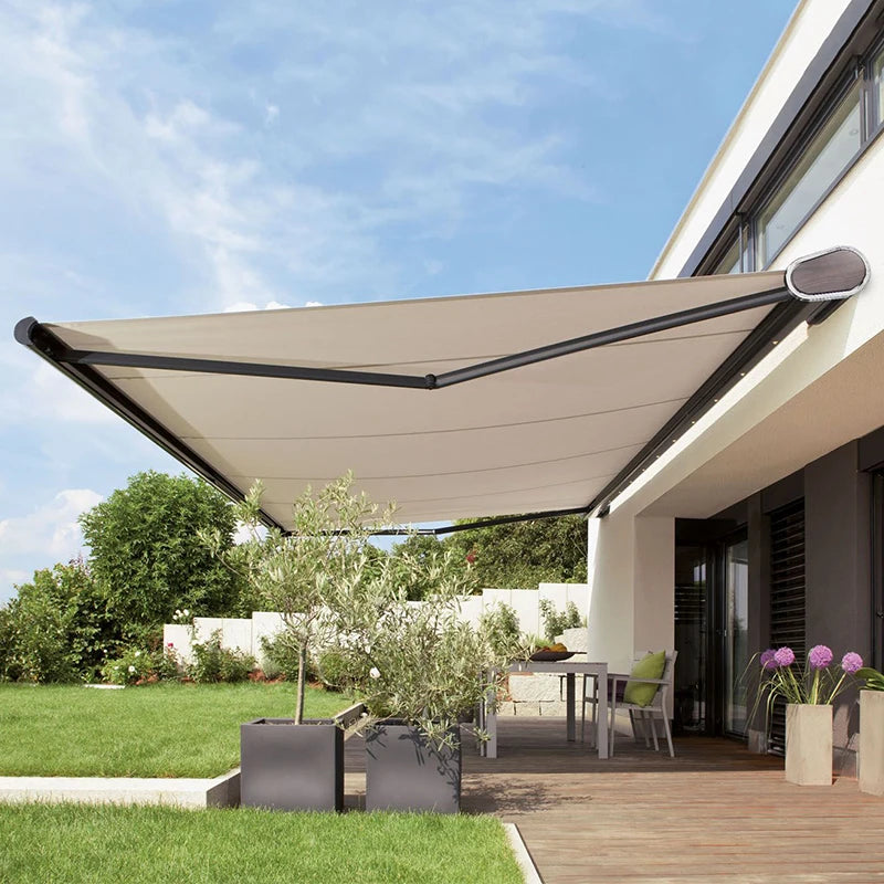 Garden / Canopy Shading Retractable Awning Premium Electric Full Cassette Retractable Awning