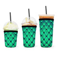 Wholesale Hot Coffee Cup Cooler Sleeve Coozies Reusable Insulated Sublimation Blank Custom logo Neoprene Iced Coffee Cup Sleeve