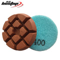 Wholesale High-Performance 10mm Diamond + Metal Powder Polishing Pads Customizable OEM Abrasive Pad 30#-3000# Grits Hook Loop