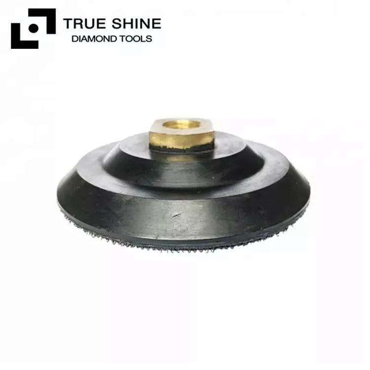 4'' M14 3/8"-11 Super Flexible Diamond Abrasive Pad Soft Rubber Stone Polishing OEM TURE SHINE 3-Year Warranty Customizable