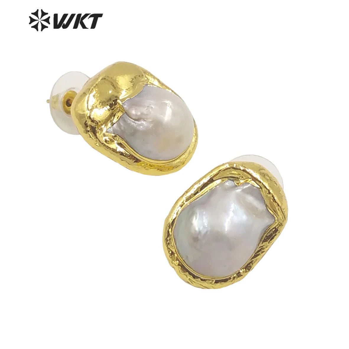 WT-MPE066 WKT 2022 Fashion Style and FreshWater Baroque Pearl Fine Earring for Wedding Party Jewelry Gift Earrings Pearl Studs