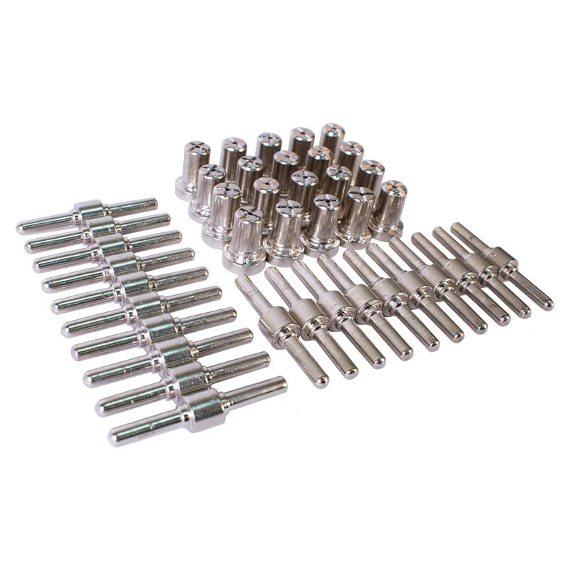 Startnow 40PCS PT31 Plasma Torch Roller Pilot  Arc Nozzles Electrode Kits for LG-40 Plasma Welding Machine CUT40 312 Consumables