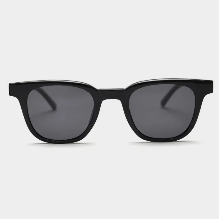 Retro Custom Logo Square Sun Glasses Women Men Polarized Lens Eyewear Small Square Frame Temple Rivet Men Male Sunglasses