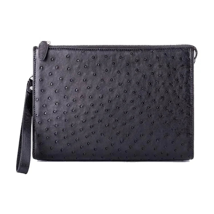 Fashion Design Portable Luxury Quality Mens Python Leather Skin Clutch Bag