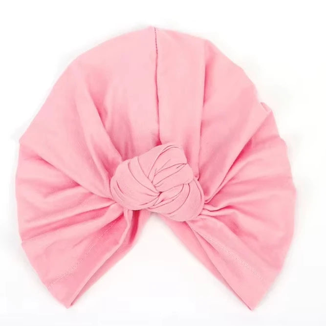 Autumn and Winter Versatile Pullover Hat Multi Colored Indian Hat Elastic Toe Cap for Women Bowknot Turban