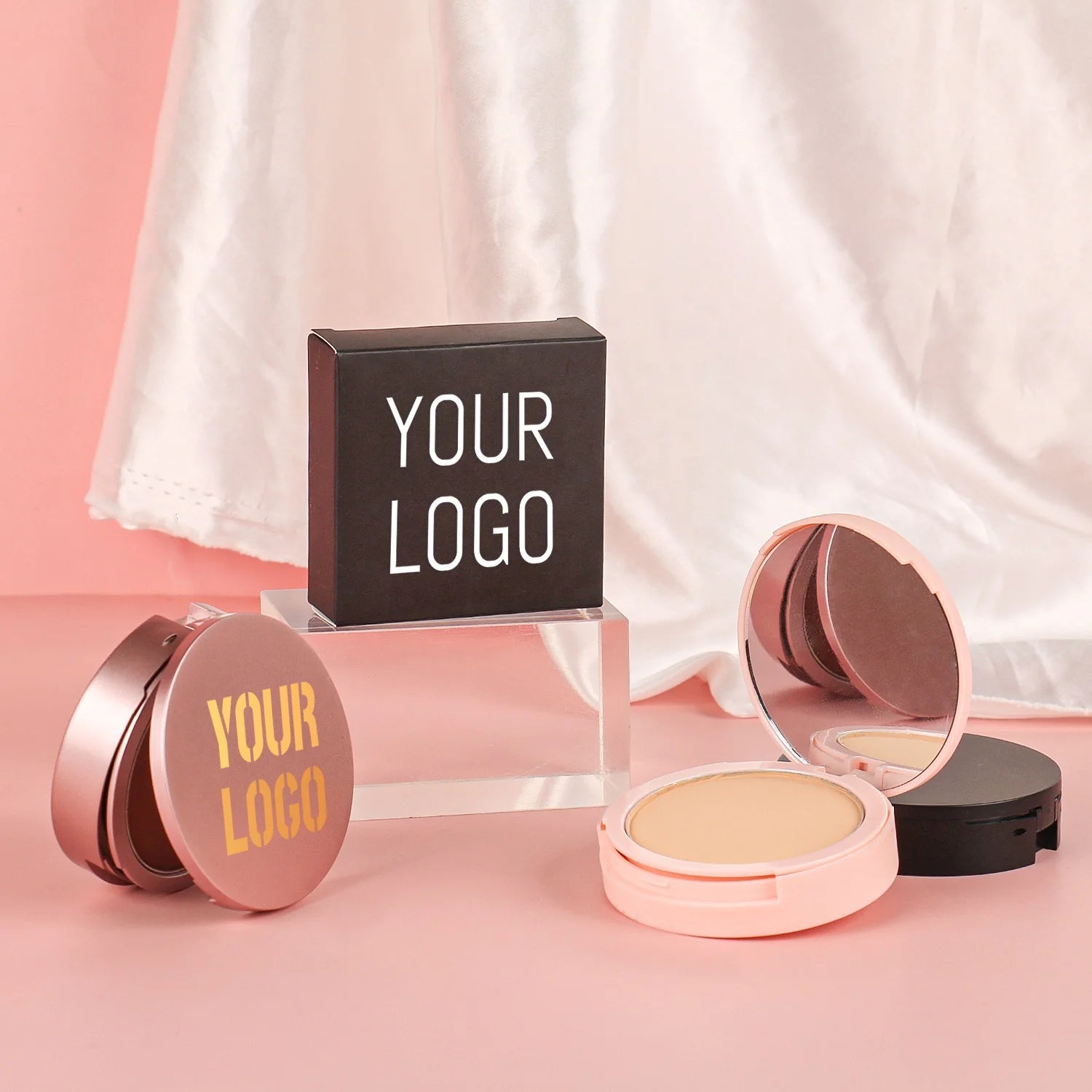Women Make up Foundation and Face Powder Compact Makeup Private Label