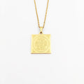 Quran Necklace Gravure Personalise Breloque Muslim Names Necklace Islamic Pendant Arabic Necklace Jewelry Oro Laminado