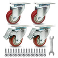 Industrial Grade 3-inch 4-inch Gimbaled Wheel Brake PVC Silent Trolley Casters Customizable Midsize Hand Tools OEM/ODM Support