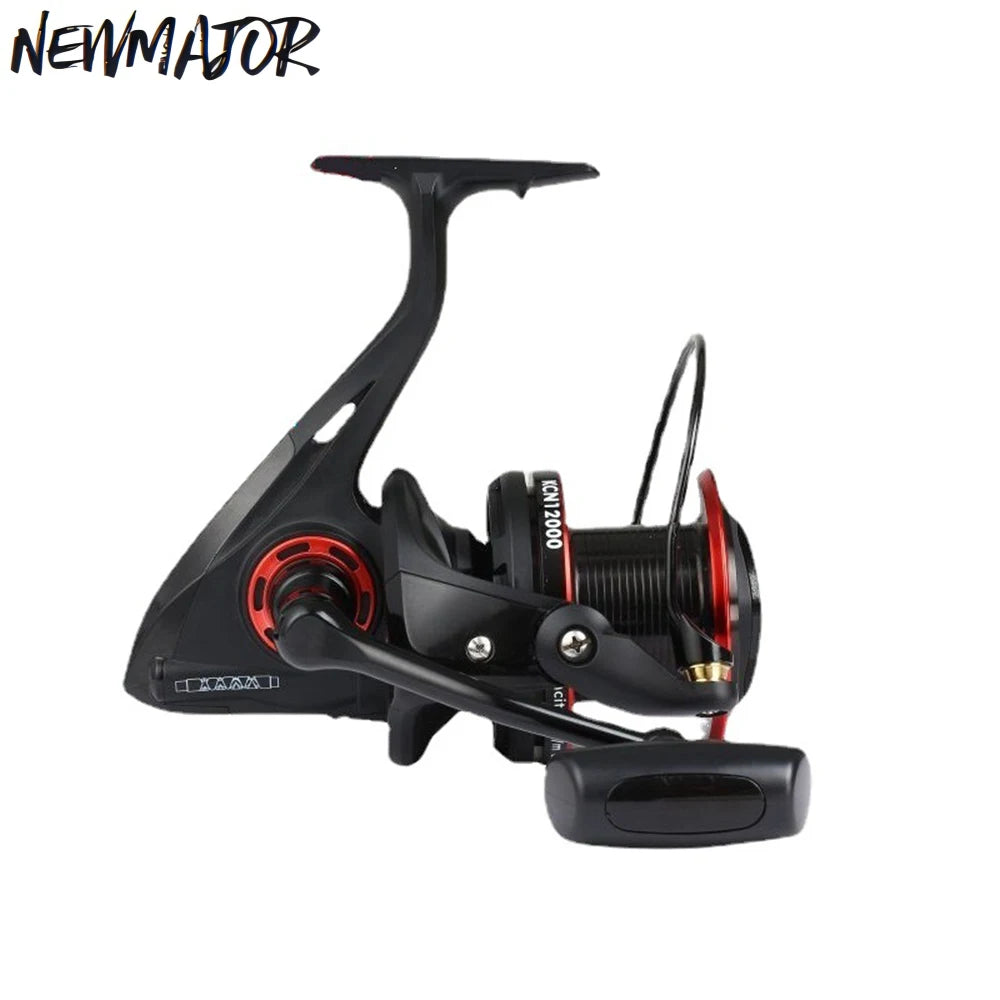 NEWMAJOR 5000-12000 12+1BB 4.6:1/4.7:1 Spinning Fishing Reel with Reinforced Nylon Aluminum Alloy Materials for Stream Fishing