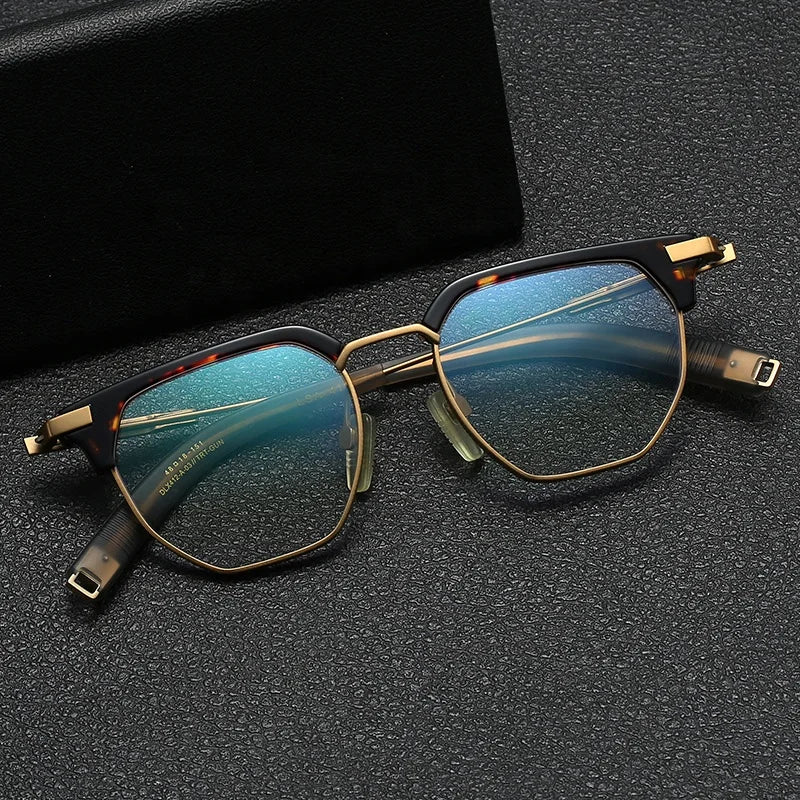 Retro Optical Eyeglasses Women Men Titanium Lightweight Spectacle Frame Eyewear Glasses