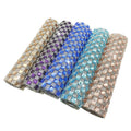 Wholesale Self-Adhesive Rhinestone Mesh Crystal Square Glass Iron-On Rectangular Sheets Sticker for Shoes Clothes Bags