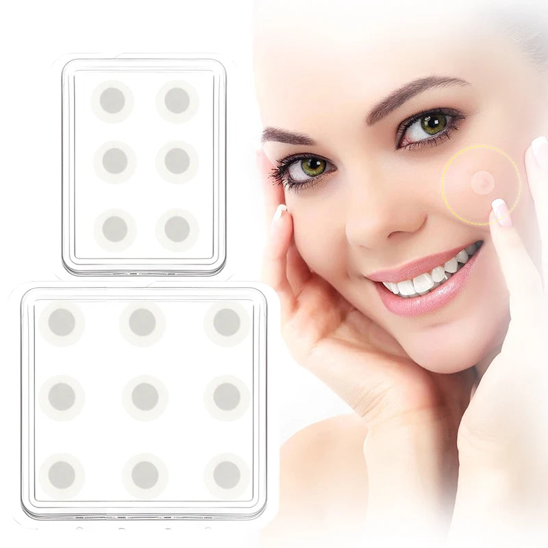 OEM Service 9 Pcs Microneedle Hydrocolloid Dissolvable Microdots Acne Cover Plaster Dissolving Micro Crystal Darts Pimple Patch