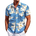 High Quality Vintage Hawaiian Men's Casual Breathable Short Sleeve Shirt New Arrival All-Over Printed Floral