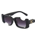 2025 Designer Trend Eyewear New Men's Sunglasses and Women's Rectangular Street Sunglasses with PC Frame